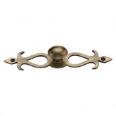 C3072 32-AT Heritage Brass Cabinet Knob Oval&sol;Backplate Design 32mm Antique Brass Finish
