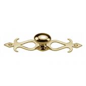 C3072 32-PB Heritage Brass Cabinet Knob Oval&sol;Backplate Design 32mm Polished Brass Finish