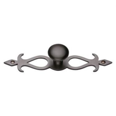Click Here To Enlarge This Photo Of C3074 32-MB M&period;Marcus Heritage Brass Cabinet Knob Round Backplate Design 32mm Matt Bronze