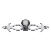 C3074 32-SC M&period;Marcus Heritage Brass Cabinet Knob Round Backplate Design 32mm Satin Chrome