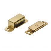 FTD840EB - Carlisle Brass Fingertip Design Steel Magnetic Catch &lpar;6kg Pull&rpar; 46 x 15 x 14mm Electro Brass