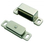 FTD840NP - Carlisle Brass Fingertip Design Steel Magnetic Catch &lpar;6kg Pull&rpar; 46 x 15 x 14mm Nickel Plated