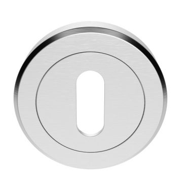 Click Here To Enlarge This Photo Of SZM003SC - Carlisle Brass Serozzetta Standard Key Escutcheon &lpar;Concealed Fix&rpar; Satin Chrome