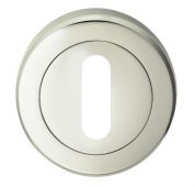 SZR002PN - Carlisle Brass Serozzetta Standard Key Escutcheon &lpar;Concealed Fix&rpar;  Polished Nickel