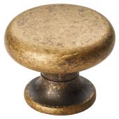 FTD521AB - Carlisle Brass Fingertip Design Temperance Knob 35mm Antique Brass