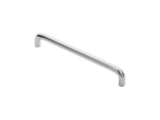 FTD460CCP - Carlisle Brass Fingertip Design 10mm D Handle &lpar;160mm c&sol;c&rpar; 170mm Polished Chrome