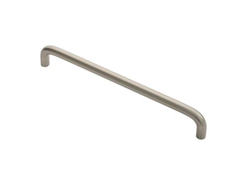 Click Here To Enlarge This Photo Of FTD460DSN - Carlisle Brass Fingertip Design 10mm D Handle &lpar;192mm c&sol;c&rpar; 202mm Satin Nickel