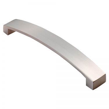 Click Here To Enlarge This Photo Of FTD3160ASN - Carlisle Brass Fingertip Design Curva Bow Handle &lpar;160mm c&sol;c&rpar; 172mm Satin Nickel
