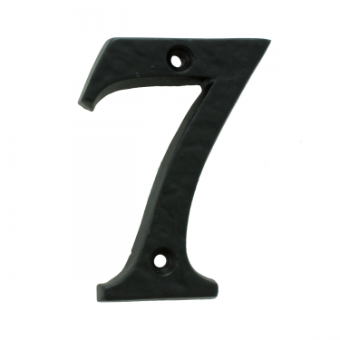 Click Here To Enlarge This Photo Of LF55497 - Carlisle Brass Ludlow Foundries Numeral Face Fix &lpar;No 7&rpar; 76mm Black Antique