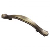 FTD505ABB - Carlisle Brass Fingertip Design Traditional Stepped Edge Handle &lpar;76mm c&sol;c&rpar; 130mm Antique Burnished Brass