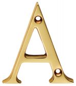 NA - Carlisle Brass Letter Face Fix &lpar;A&rpar; 53mm Polished Brass