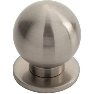 Click Here To Enlarge This Photo Of FTD425BSN - Carlisle Brass Fingertip Design Stainless Steel Ball Knob 30mm Satin Nickel