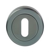 SZM003BN - Carlisle Brass Serozzetta Standard Key Escutcheon &lpar;Concealed Fix&rpar; Black Nickel