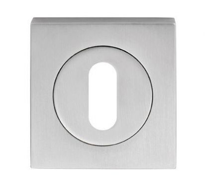 Click Here To Enlarge This Photo Of SZM003SQCP - Carlisle Brass Serozzetta Square Standard Key Escutcheon &lpar;Concealed Fix&rpar; Polished Chrome