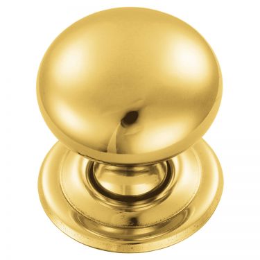 Click Here To Enlarge This Photo Of FTD1265C - Carlisle Brass Fingertip Design Hollow Victorian Knob 38mm Polished Brass