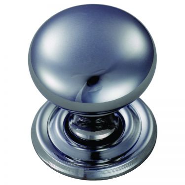 Click Here To Enlarge This Photo Of FTD1265CCP - Carlisle Brass Fingertip Design Hollow Victorian Knob 38mm Polished Chrome