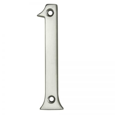 Click Here To Enlarge This Photo Of N1SC - Carlisle Brass Numeral Face Fix &lpar;No&period;1&rpar; 76mm Satin Chrome