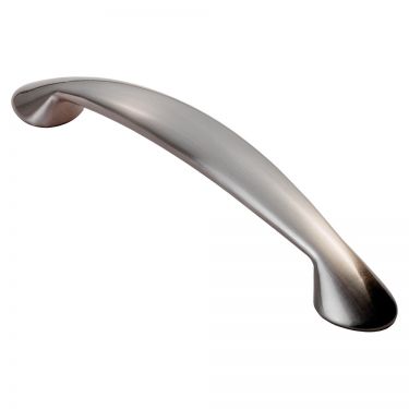 Click Here To Enlarge This Photo Of FTD343SN - Carlisle Brass Fingertip Design Platypus Bow Handle &lpar;128mm c&sol;c&rpar; 166mm Satin Nickel