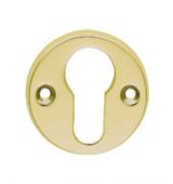AA145 - Carlisle Brass Euro Profile Escutcheon &lpar;Face Fix&rpar; Polished Brass