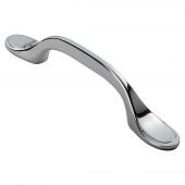 FTD520CP - Carlisle Brass Fingertip Design Shaker Style Handle &lpar;76mm c&sol;c&rpar; 128mm Polished Chrome
