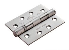 HIN1433P&sol;13SSS - Carlisle Brass Eurospec 102mm x 76mm x 3mm Ball Bearing Hinges Grade 13 &lpar;120kg&rpar; Satin Stainless Steel