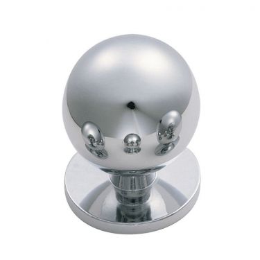 Click Here To Enlarge This Photo Of CH6CCP - Carlisle Brass Fingertip Design Ball Knob 25mm Polished Chrome