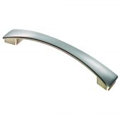 FTD3170ASN - Carlisle Brass Fingertip Design Valetta Bow Handle &lpar;160mm c&sol;c&rpar; 183mm Satin Nickel