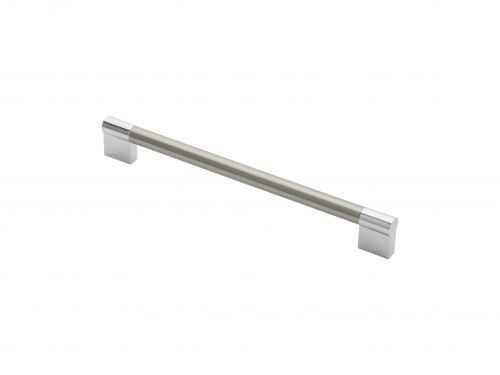 Click Here To Enlarge This Photo Of FTD470ESNCP - Carlisle Brass Fingertip Design 13mm Keyhole Handle &lpar;224mm c&sol;c&rpar; 236mm Satin Nickel&sol;Polished Chrome