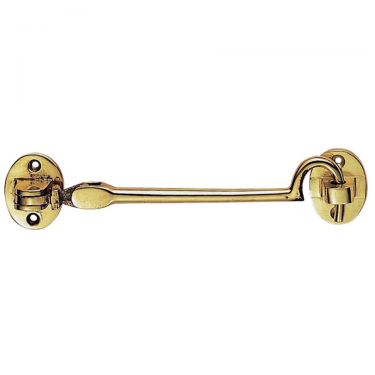 Click Here To Enlarge This Photo Of AA61 - Carlisle Brass Cabin Hook - Lightweight &lpar;Silent Pattern&rpar; 102mm Polished Brass