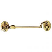 AA61 - Carlisle Brass Cabin Hook - Lightweight &lpar;Silent Pattern&rpar; 102mm Polished Brass