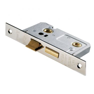Click Here To Enlarge This Photo Of BAE5025NP - Carlisle Brass Eurospec Bathroom Lock &lpar;Economy&rpar; 2&period;5" Nickel Plated
