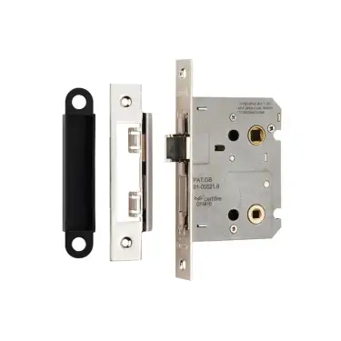 Click Here To Enlarge This Photo Of BAE5030NP - Carlisle Brass Eurospec Bathroom Lock &lpar;Economy&rpar; 3" Nickel Plated