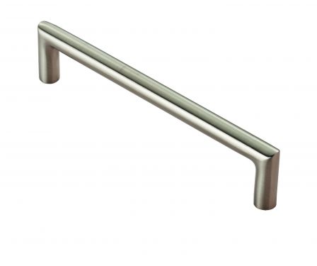Click Here To Enlarge This Photo Of CPM1128SSS - Carlisle Brass Eurospec Stainless Steel Solid Cabinet Mitred Pull Handle 10mm Dia&period; &lpar;128mm c&sol;c&rpar; G304 Satin Stainless Steel