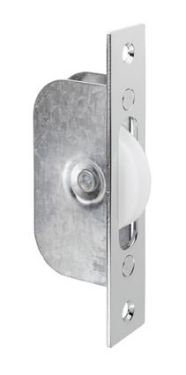 Click Here To Enlarge This Photo Of AQ92CP - Carlisle Brass Sash Window Axle Pulley &lpar;Square Polished Chrome Forend With Nylon Wheel&rpar; 117x 25mm