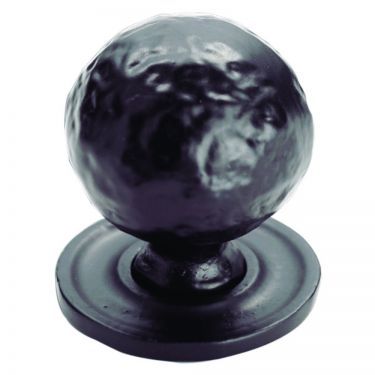 Click Here To Enlarge This Photo Of FTD1078BBA - Carlisle Brass Fingertip Design Hammered Ball Knob &lpar;32mm&rpar; on Rose &lpar;37mm&rpar; Black Antique