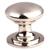 M47CPN - Carlisle Brass Fingertip Design Victorian Knob 38mm Polished Nickel
