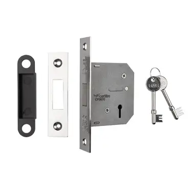 Click Here To Enlarge This Photo Of LDE5325NP - Carlisle Brass Eurospec 3 Lever Contract Deadlock 64mm Nickel Plated