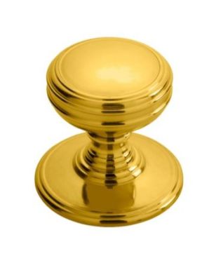 Click Here To Enlarge This Photo Of DK47C - Carlisle Brass Delamain Plain Knob 30mm Polished Brass