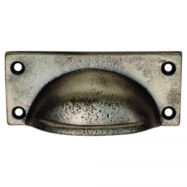 Click Here To Enlarge This Photo Of FTD5520PE - Carlisle Brass Fingertip Design Square Plate Cup Handle 79 x 25mm Pewter