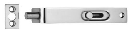 Click Here To Enlarge This Photo Of AA79CP - Carlisle Brass Flush Bolt &lpar;Sunk Slide&rpar; 102mm Polished Chrome