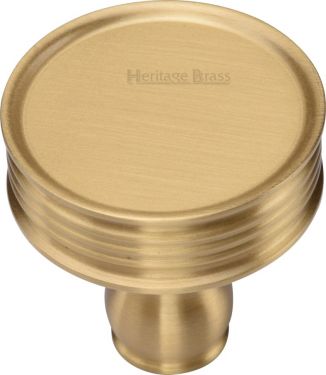 Click Here To Enlarge This Photo Of C4547-SB Heritage Brass Cabinet Knob Venetian Design 32mm Satin Brass Finish