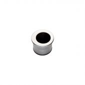ART56SC - Carlisle Brass Manital &lpar;Round&rpar; Flush Finger Pull 25 x 23mm Satin Chrome