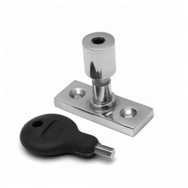 Click Here To Enlarge This Photo Of WF17CP - Carlisle Brass Locking Casement Stay Pin 40 x 15mm Polished Chrome