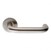CSL1190&sol;6SSS - Carlisle Brass Eurospec 19mm Safety Lever on 6mm Slim Round Rose &lpar;G304&rpar; Satin Stainless Steel