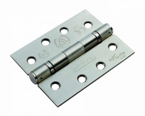 Click Here To Enlarge This Photo Of HIN14325&sol;13SSS - Carlisle Brass Eurospec 102mm x 76mm x 2&period;5mm Grade 13 Ball Bearing Hinges Satin Stainless Steel