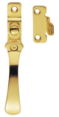 Click Here To Enlarge This Photo Of V1005LCK - Carlisle Brass Victorian Casement Fastener &lpar;Wedge Pattern - Lockable&rpar; Polished Brass