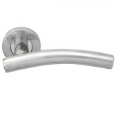 CSL1193BSS - Carlisle Brass Eurospec 19mm Curved Lever on Round Rose &lpar;G304&rpar; Polished Stainless Steel