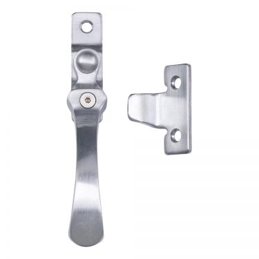 Click Here To Enlarge This Photo Of V1005LCKSC - Carlisle Brass Victorian Casement Fastener &lpar;Wedge Pattern - Lockable&rpar; Satin Chrome