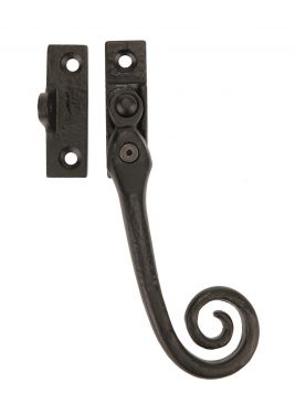 Click Here To Enlarge This Photo Of LF1006RH - Carlisle Brass Ludlow Foundries Locking Casement Fastener c&sol;w Key - Right Hand Black Antique