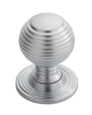 Click Here To Enlarge This Photo Of M1005SC - Carlisle Brass Fingertip Design Queen Anne Knob 35mm Satin Chrome